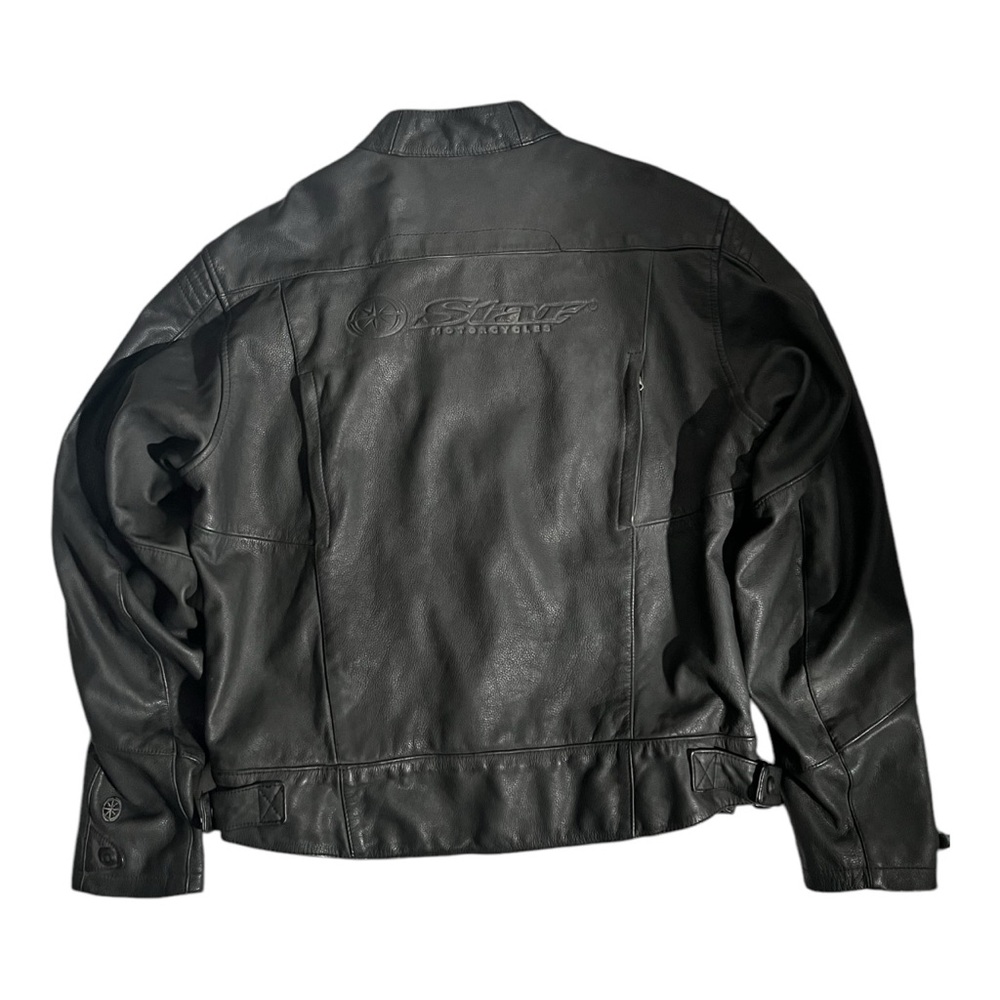 Star Yamaha Leather Motorcycle Jacket Men's X-Large w/ Liner Heavy Durable - Picture 8 of 10